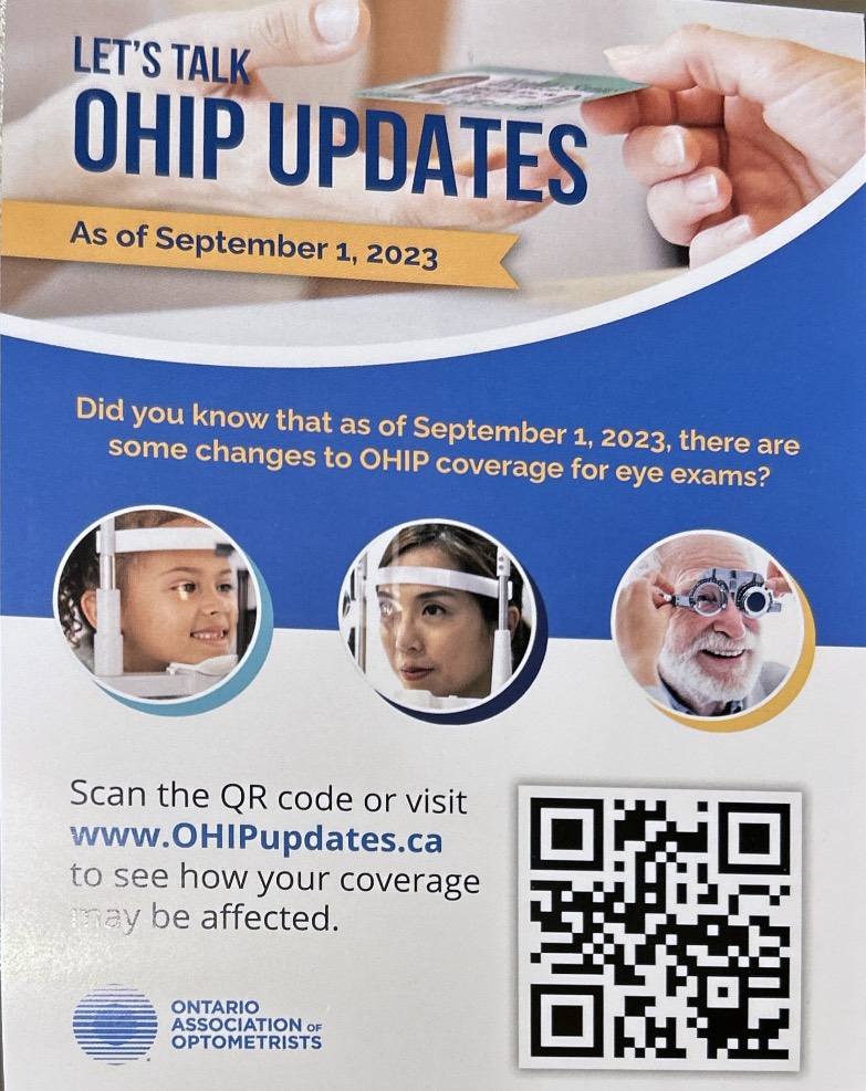 Ontario Association of Optometrists flyer