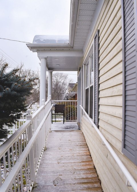 Accessibility ramp to front door